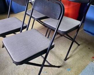 Vintage MCM Samsonite folding chairs