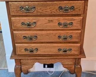 Rivers Craft oak silverware cabinet