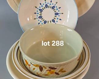Collection of vintage USA made serving bowls