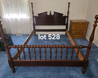 Full size mahogany bed frame