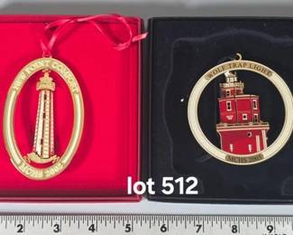 Mathews County lighthouses ornaments