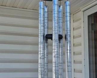 Lord's Prayer wind chime