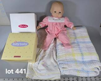 American Girl Bitty Baby with outfits and other accessories available