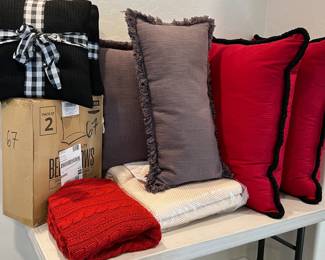 Assorted Pillows, Rug Mat, Pillows NIB