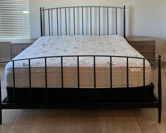 Crate-n-Barrel Mason Shadow King Metal Bed Frame