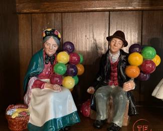 ROYAL DOULTON "The OId Balloon Seller" and "The Balloon Man" Figurines
