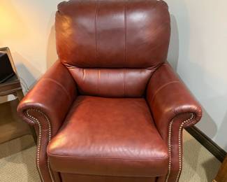 ETHAN ALLEN Pushback Leather Recliner