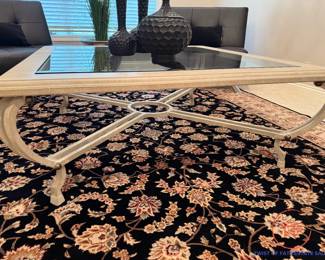 Contemporary Glass Topped Coffee Table