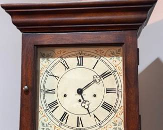 ETHAN ALLEN Wind Up Clock with Bookcase Cabinet