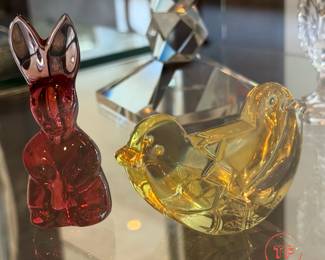 BACCARAT Glass Figurines 