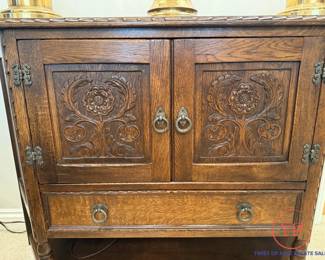 ETHAN ALLEN Carved Cupboard / Sideboard