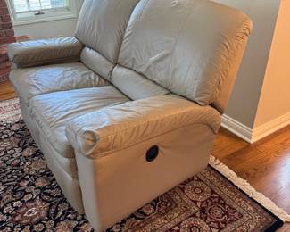 Leather Reclining Loveseat