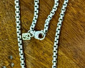 DAVID YURMAN Sterling SILVER with 18KT GOLD Necklace