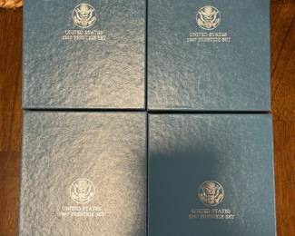 1987 SILVER Prestige Coin Sets