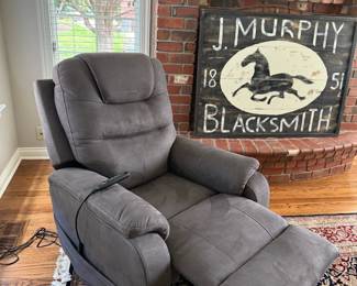 ASHLEY FURNITURE Suede Powerlift Chair