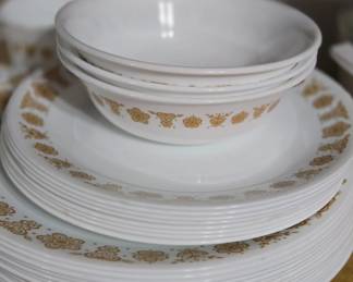 Corelle Butterfly Gold dinnerware 
