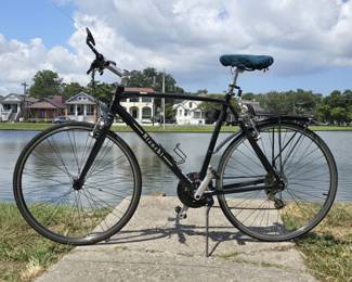 Bianci Iseo XL Men's Road Bike.  Includes kick stand, rack, mirror, rear fender, bottle holder.  