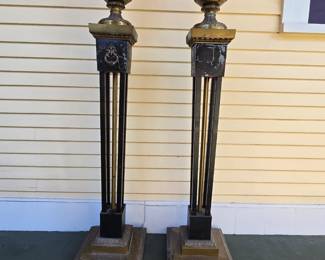 Pair of torchiers from house of Bultman funeral home