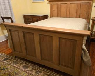Charbonnet made in New Orleans from cypress doors full size bed