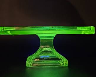 Vintage Vaseline Glass Clark Teaberry Gum Display
