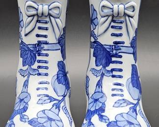 Vienna Woods China Blue & White Boots