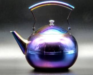 Iridescent Purple & Blue Kettle w/ Lid