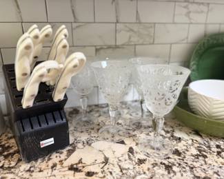 Knife Set, Goblets