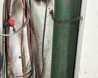 Cutting torch tank and cylinder 