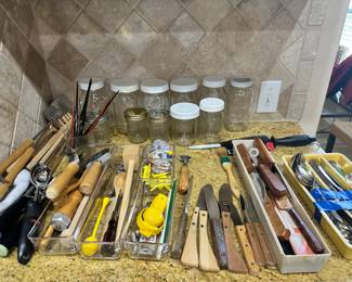 misc kitchen finds, knives