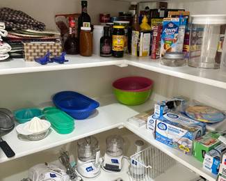 small appliances, unopened food