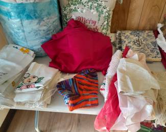 Linens, vintage aprons