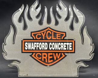 Harley Davidson Cycle Crew Sign- Swafford Concrete