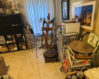 Lots of Art Supplies and Books