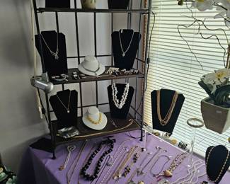 Costume necklaces, etc.