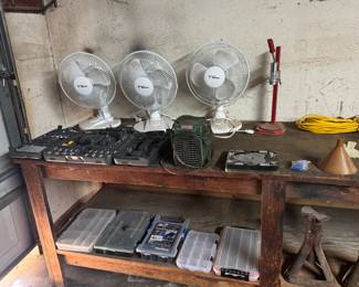 A full garage.  
