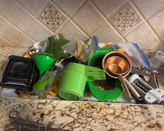 All kinds of kitchen gadgets.