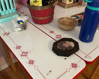 Enamel table.