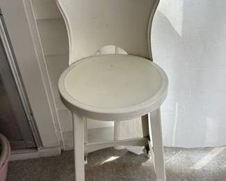 Miniature metal chair.