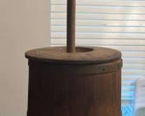 Antique Wooden Cross X Butter Churn  - Original 