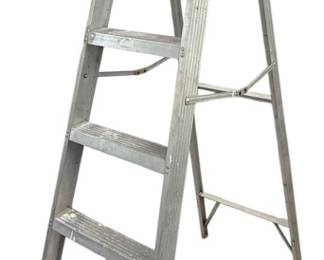 Six Foot Folding Aluminum Ladder