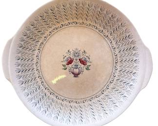 Melody Bone White Staffordshire Plate