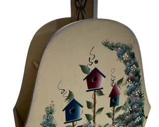 Tole Painted Magazine Rack