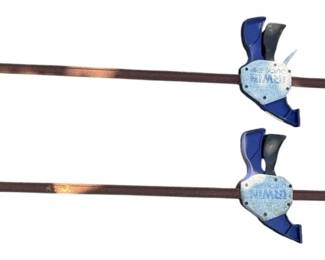 Two Irwin Quick Grip One Handed Bar Clamps