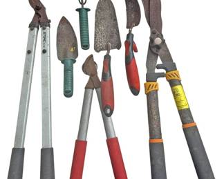 Seven Various Gardening Hand Tools