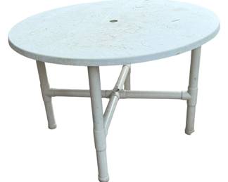 Sturdy Round Outdoor Plastic Table
