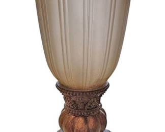 Portable Gold Tone Luminaire Table Lamp