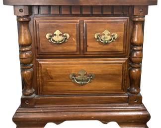 2Drawer Wooden Nightstand