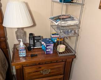 Bedroom Set - Glass Lamp