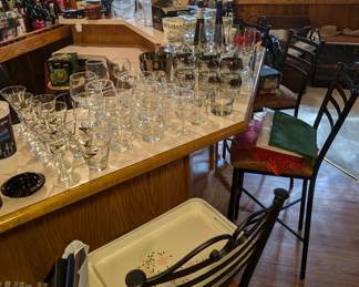 Barware and Vintage Glasses