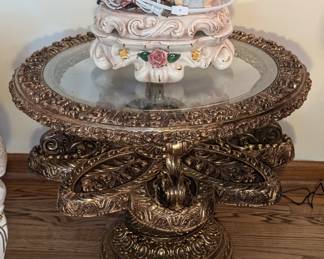Vintage Hollywood Regency side table